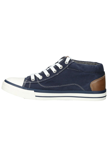 Mustang Sneaker Lederimitat/Textil Jeans - surf4shoes