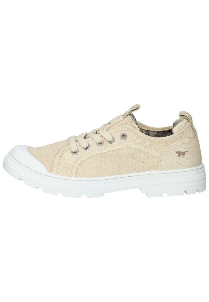Mustang Halbschuhe Lederimitat/Textil Ivory - surf4shoes