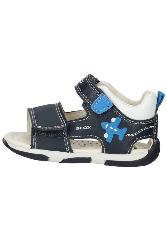 Geox Sandalen Lederimitat/Textil Navy - surf4shoes