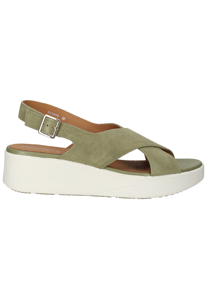 Geox Sandalen Veloursleder Hellgrün - surf4shoes