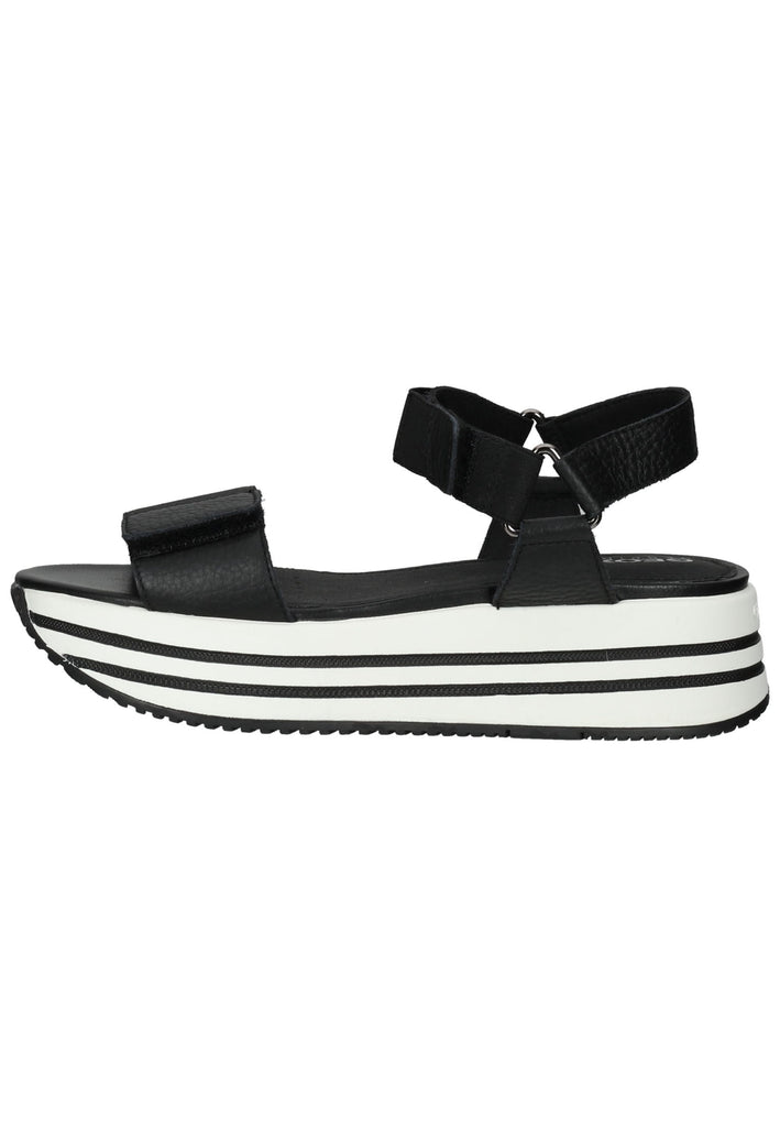 Geox Sandalen Leder Schwarz - surf4shoes