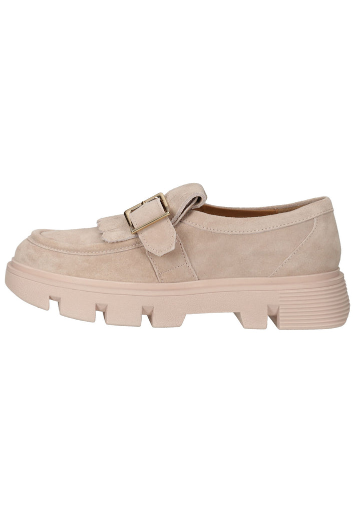 Geox Slipper Veloursleder Nude - surf4shoes