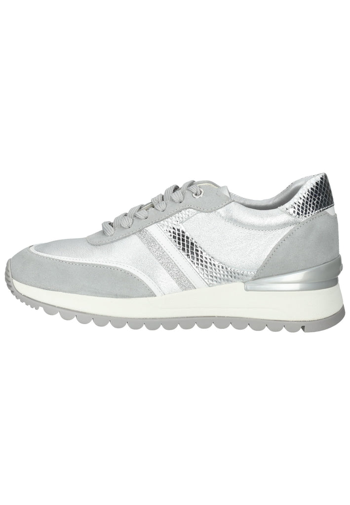 Geox Sneaker Leder Hellgrau/Silber - surf4shoes