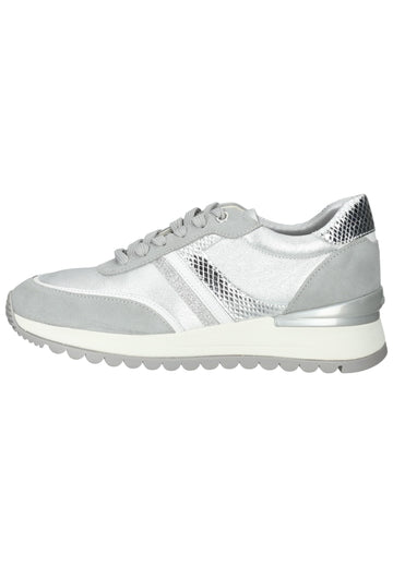 Geox Sneaker Leder Hellgrau/Silber - surf4shoes