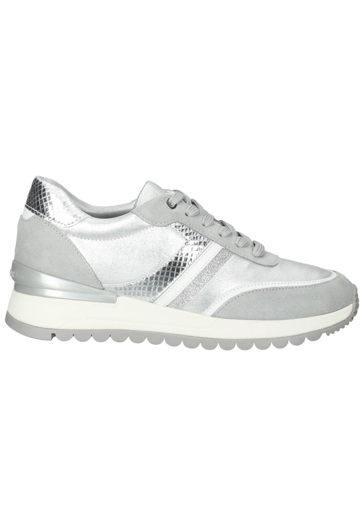 Geox Sneaker Leder Hellgrau/Silber - surf4shoes