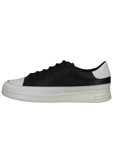 Geox Sneaker Nappaleder Schwarz/Weiß - surf4shoes