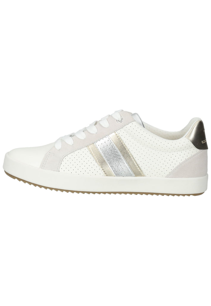 Geox Sneaker Lederimitat/Textil Weiß - surf4shoes
