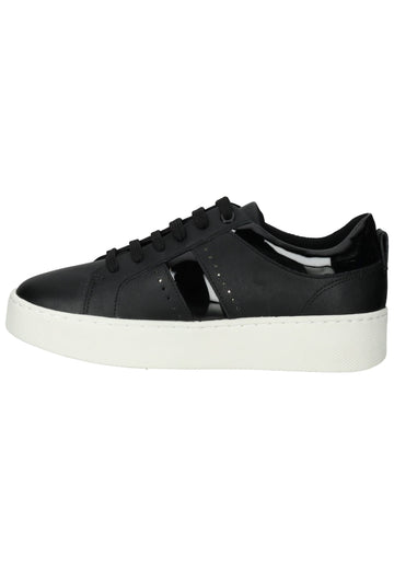 Geox Sneaker Lederimitat/Textil Schwarz - surf4shoes