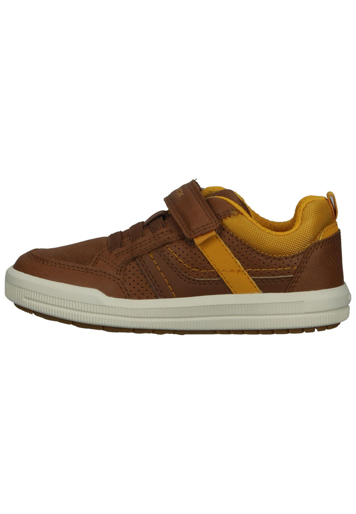 Geox Sneaker Lederimitat/Nylon Cognac - surf4shoes
