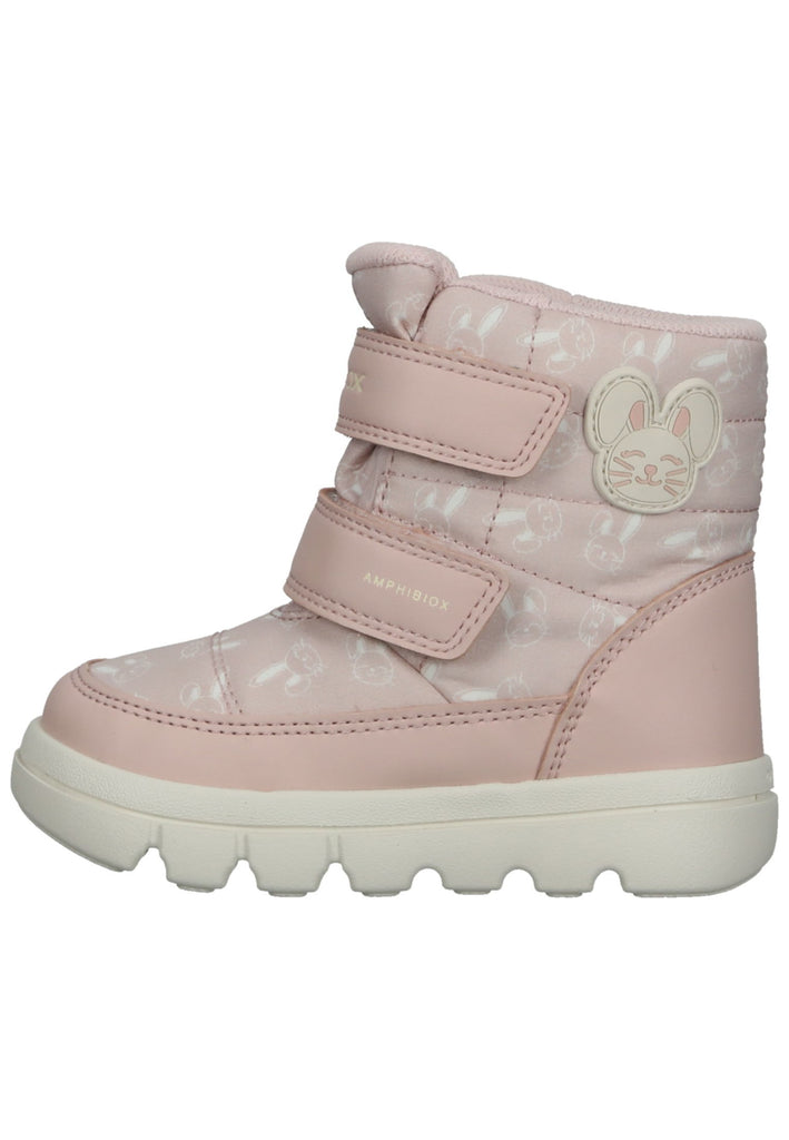 Geox Stiefelette Lederimitat/Textil Rose Warmfutter - surf4shoes
