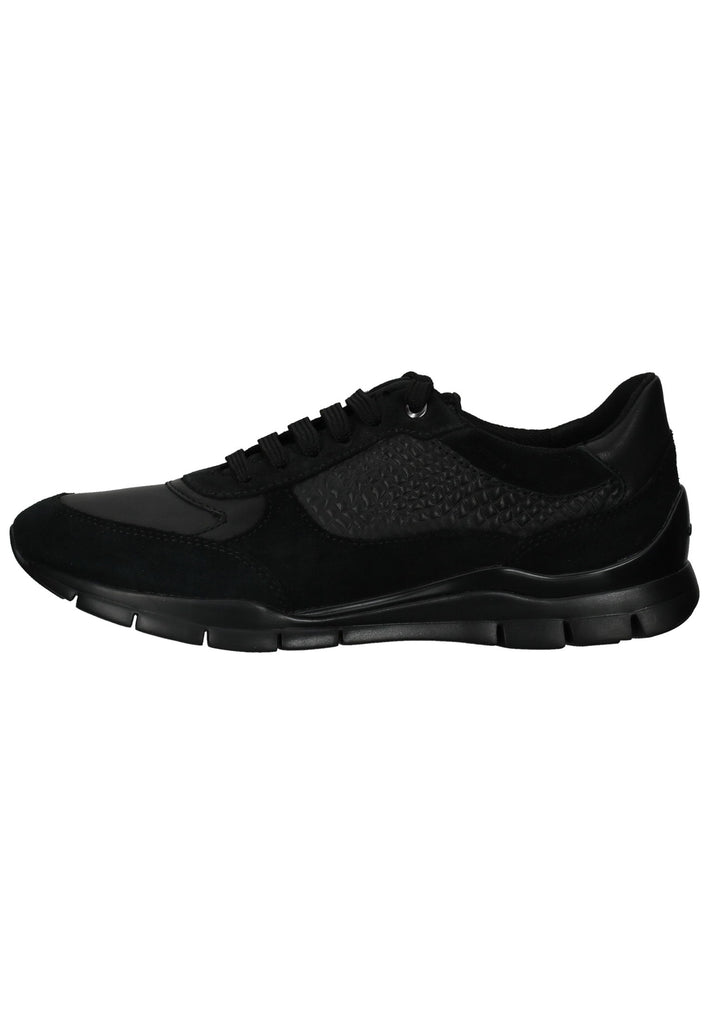 Geox Sneaker Veloursleder/Textil Schwarz - surf4shoes