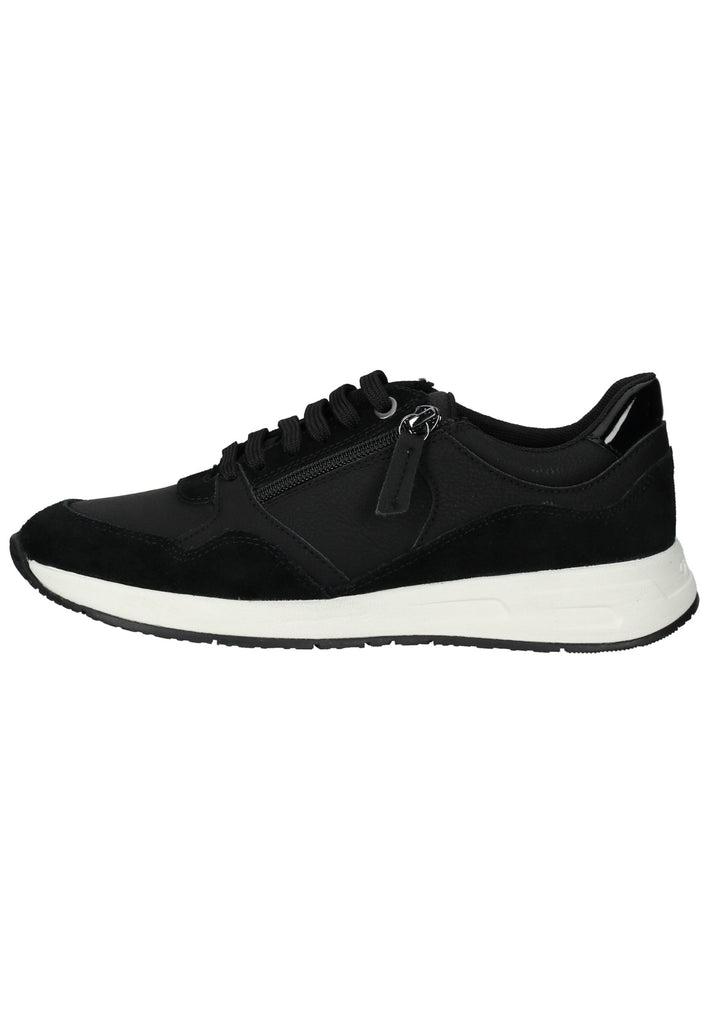 Geox Sneaker Lederimitat/Textil Schwarz - surf4shoes