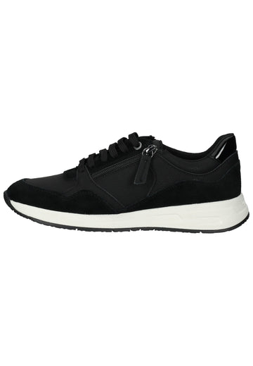 Geox Sneaker Lederimitat/Textil Schwarz - surf4shoes
