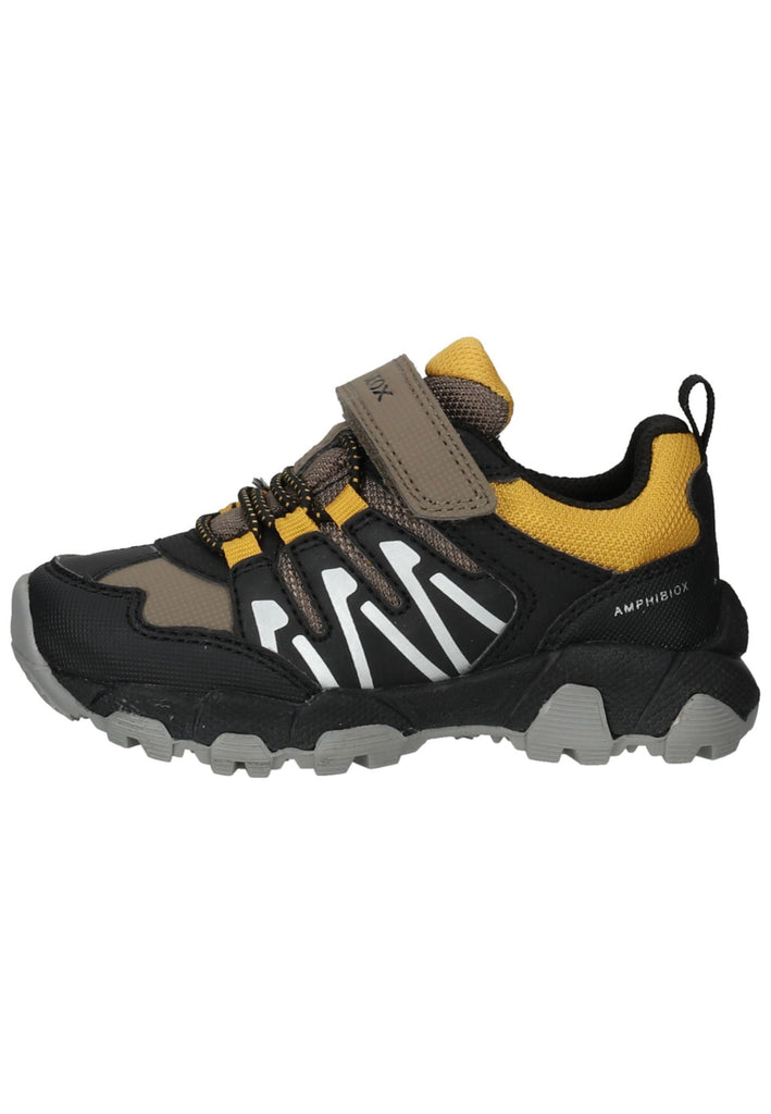 Geox Wanderschuhe Lederimitat/Textil Braun/Gelb - surf4shoes