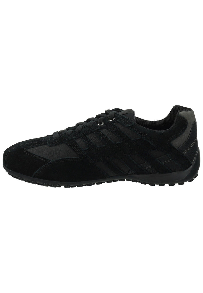 Geox Sneaker Veloursleder/Textil Schwarz/Grau - surf4shoes