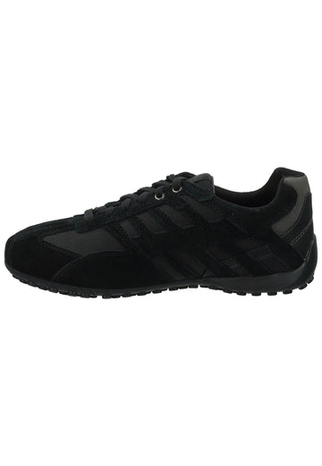 Geox Sneaker Veloursleder/Textil Schwarz/Grau - surf4shoes