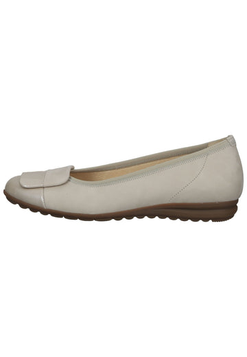 Gabor Ballerinas Nubukleder/Textil Puder - surf4shoes