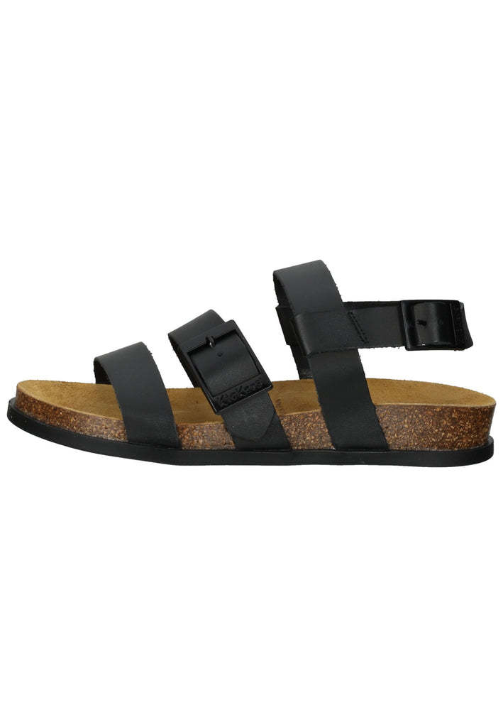 Kickers Pantoletten Leder Schwarz - surf4shoes