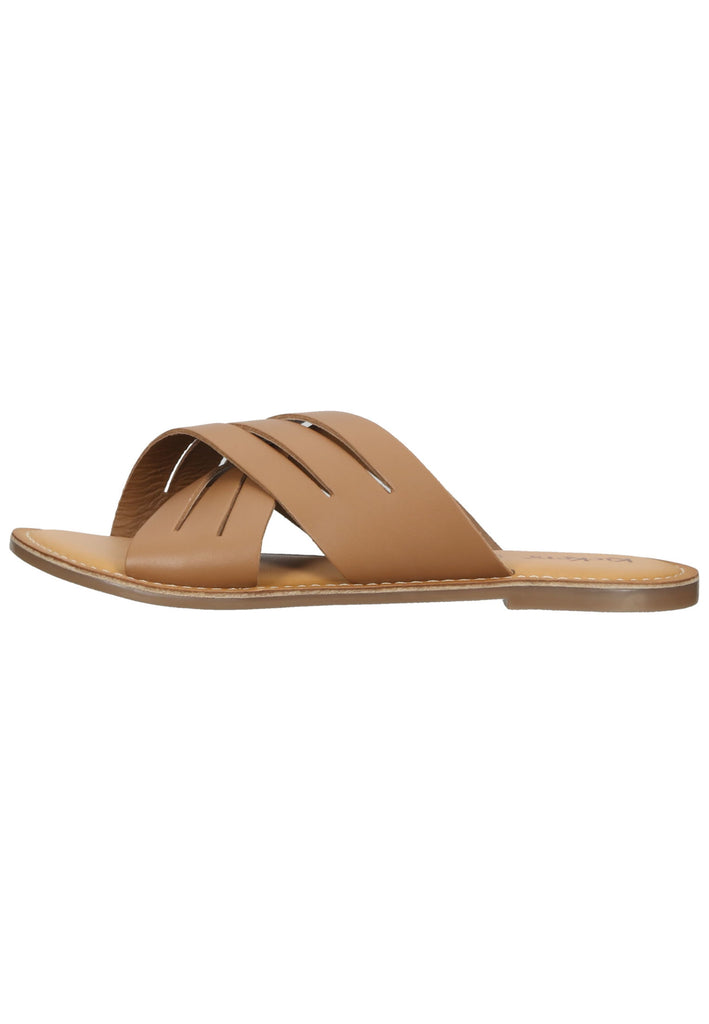 Kickers Pantoletten Leder Camel - surf4shoes