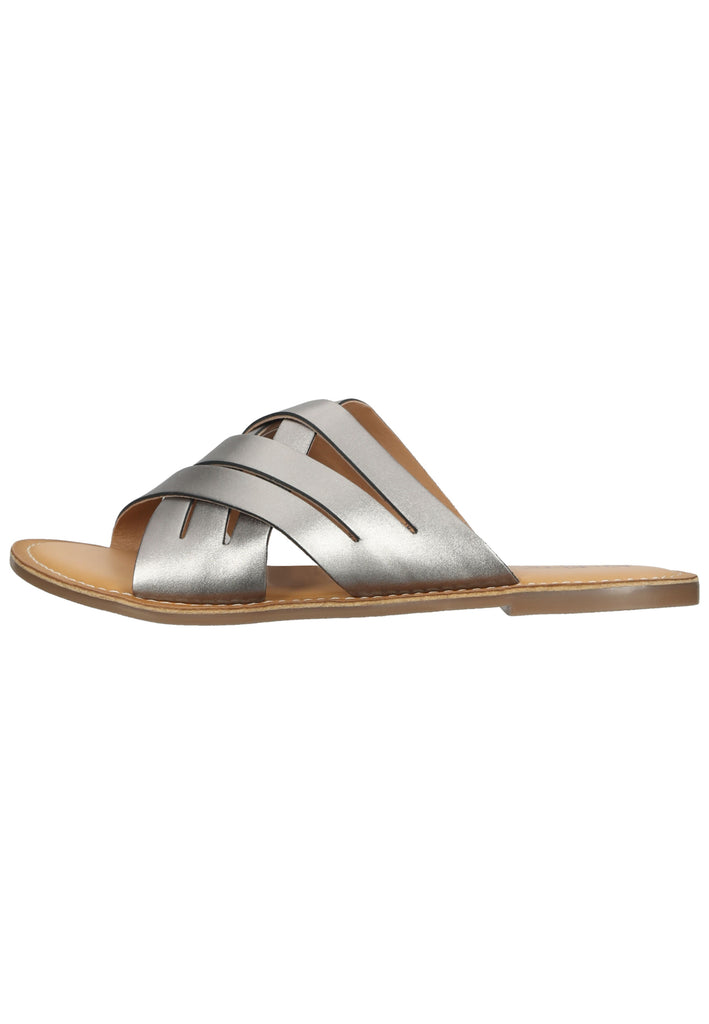 Kickers Pantoletten Leder Grau - surf4shoes