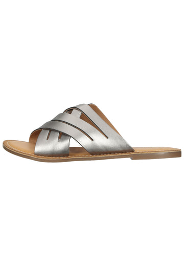 Kickers Pantoletten Leder Grau - surf4shoes