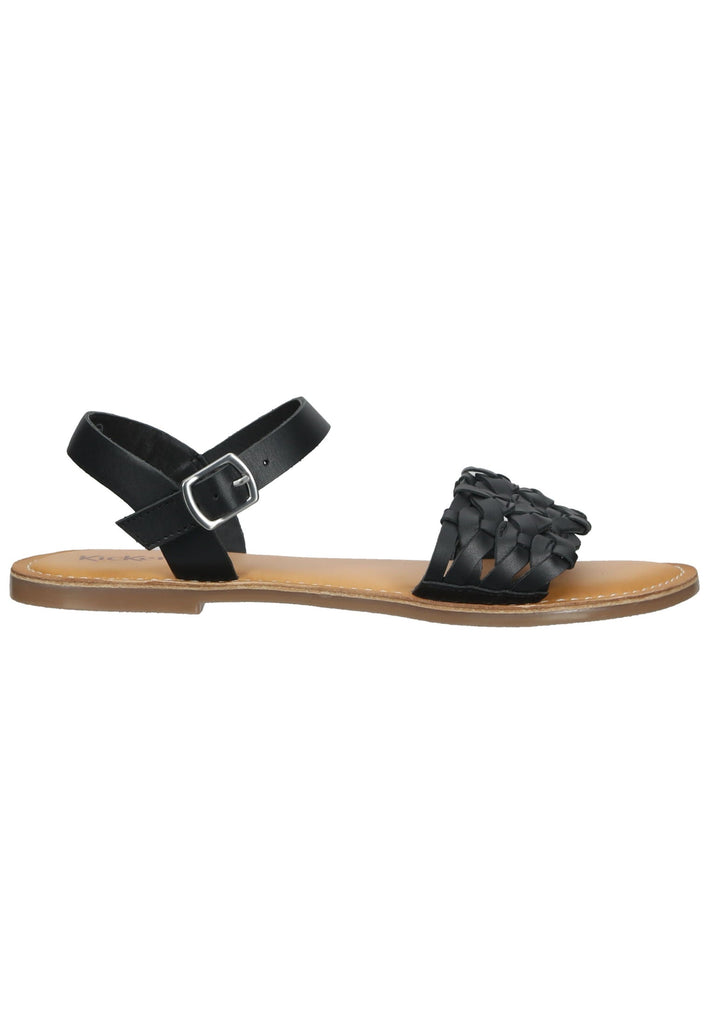 Kickers Sandalen Leder Schwarz - surf4shoes