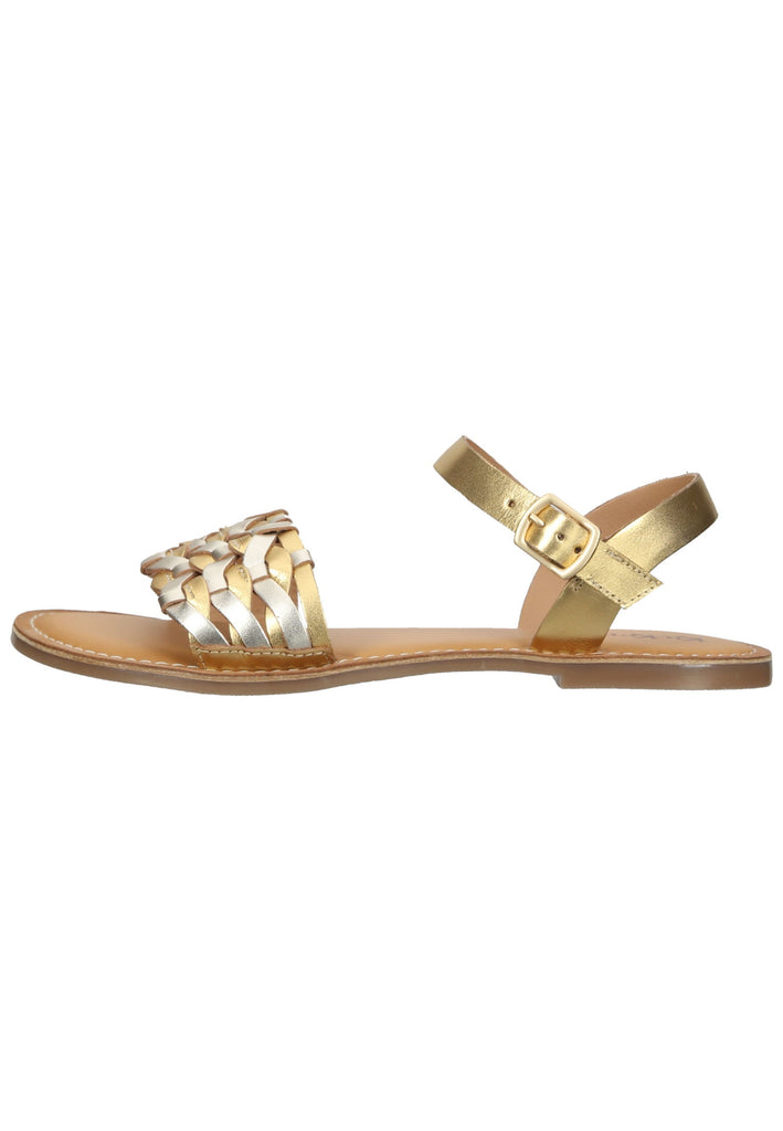 Kickers Sandalen Leder Gold - surf4shoes