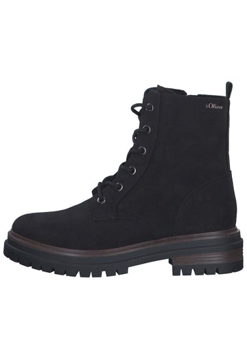 s.Oliver Stiefelette Textil Black - surf4shoes