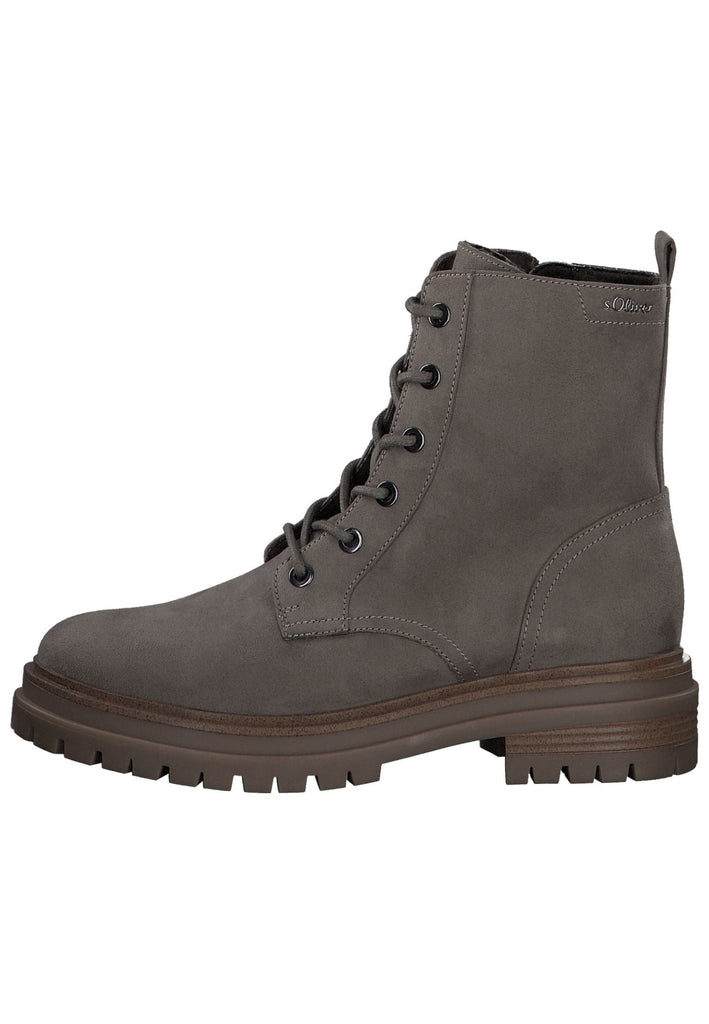 s.Oliver Stiefelette Textil Taupe - surf4shoes