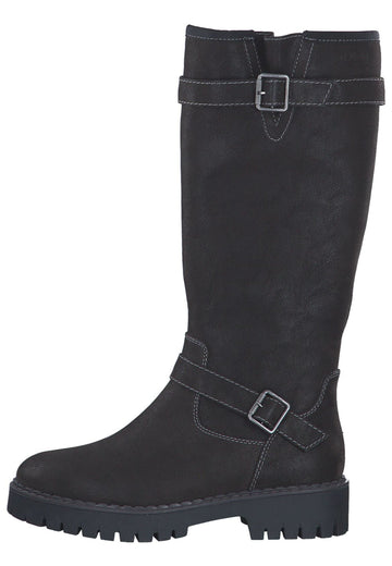 s.Oliver Stiefel Lederimitat Black - surf4shoes