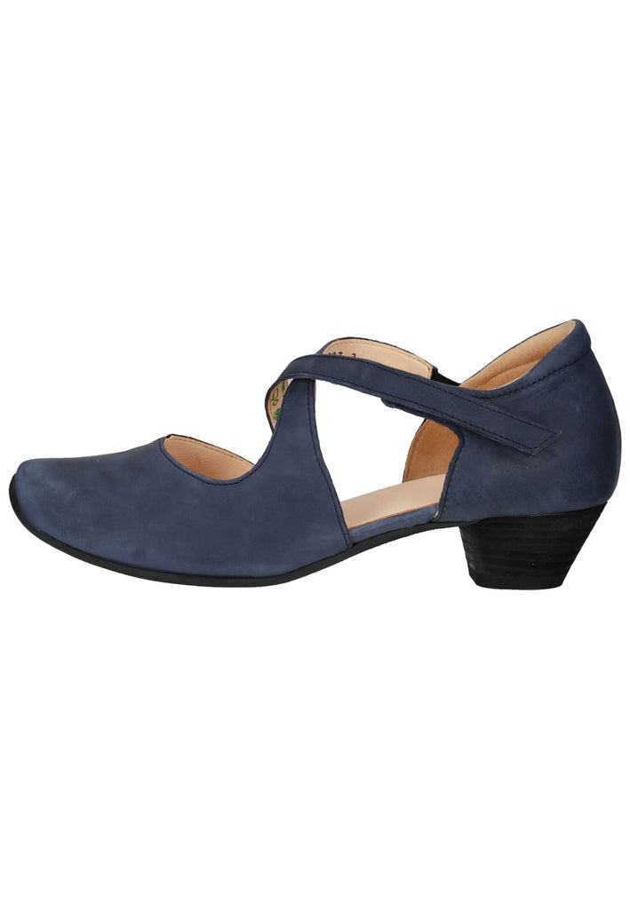 Think! Pumps Leder Blau - surf4shoes