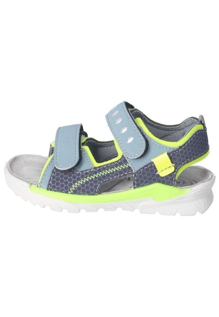 Ricosta Sandalen Lederimitat Blau/Gelb - surf4shoes