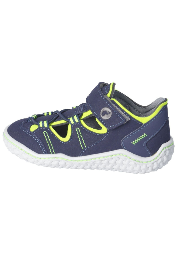 Ricosta Halbschuhe Lederimitat/Textil Blau/Gelb - surf4shoes