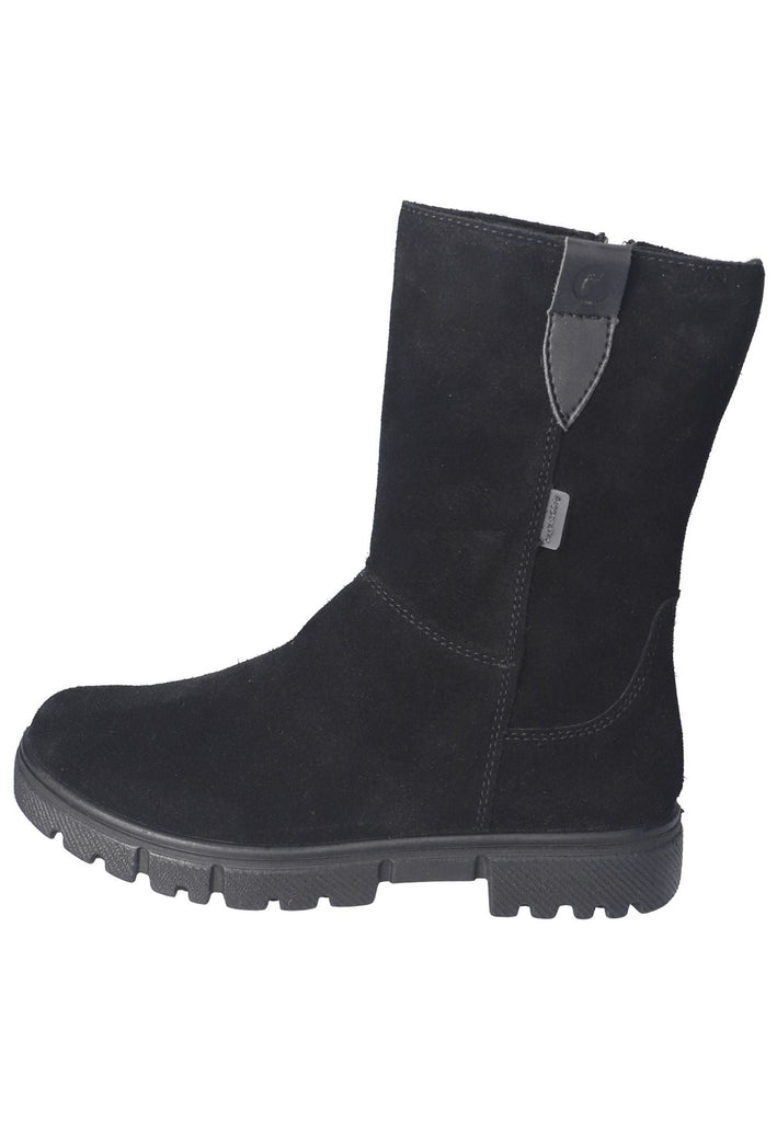 Ricosta Stiefel Veloursleder/Textil Schwarz Warmfutter - surf4shoes