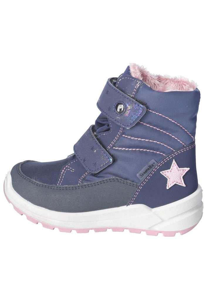 Ricosta Stiefelette Lederimitat/Textil Marine Warmfutter - surf4shoes
