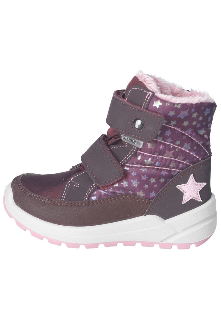 Ricosta Stiefelette Lederimitat/Textil Bordeaux Warmfutter - surf4shoes