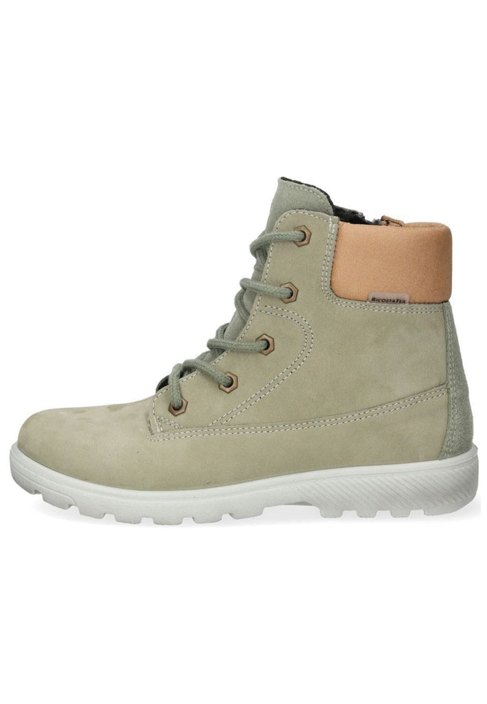 Ricosta Stiefelette Leder/Textil Grün/Braun Warmfutter - surf4shoes