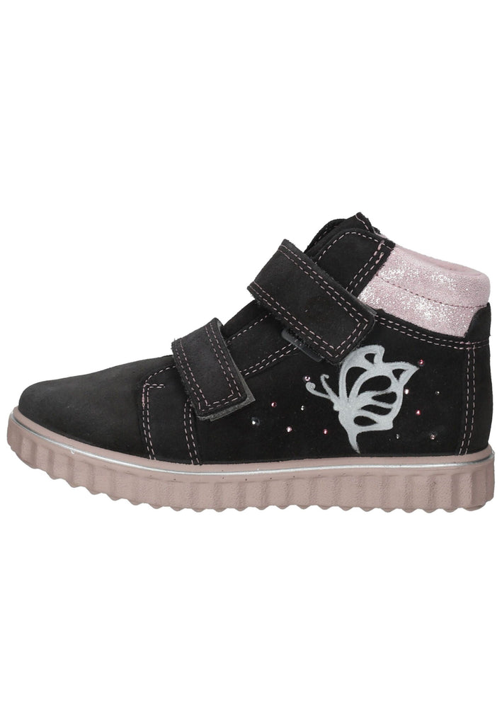 Ricosta Sneaker Leder/Textil Grau/Rosa - surf4shoes