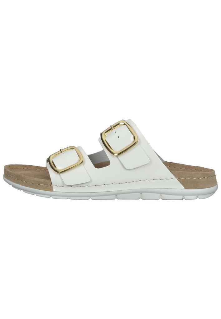 Rohde Hausschuhe Leder Weiß - surf4shoes