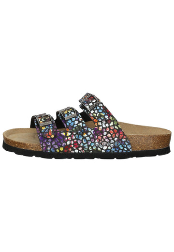 Rohde Pantoletten Lederimitat Mehrfarbig - surf4shoes