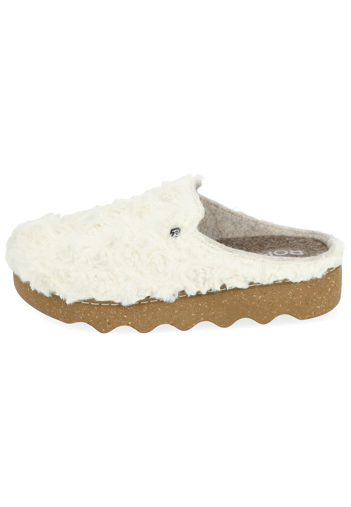 Rohde Hausschuhe Textil Beige - surf4shoes