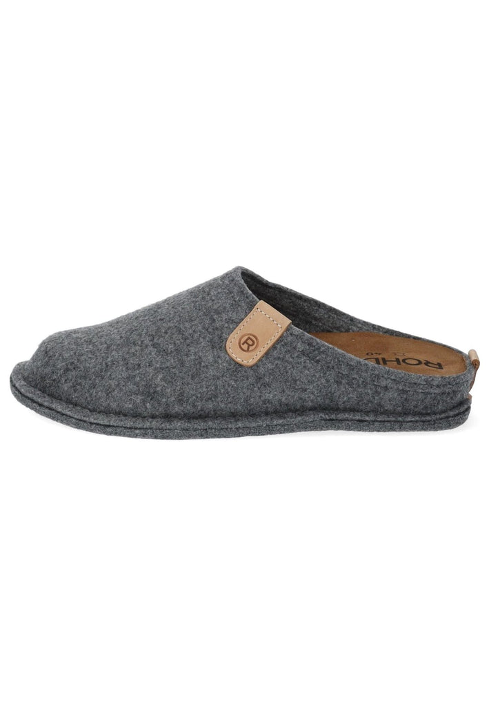 Rohde Hausschuhe Filz Grau - surf4shoes