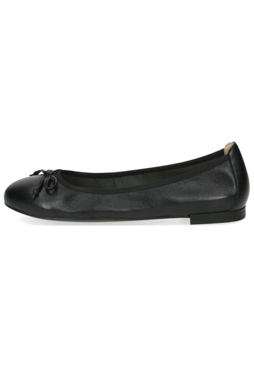 Caprice Ballerinas Leder Schwarz - surf4shoes