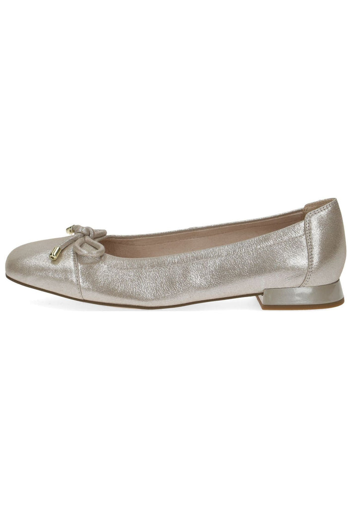 Caprice Ballerinas Leder Taupe - surf4shoes