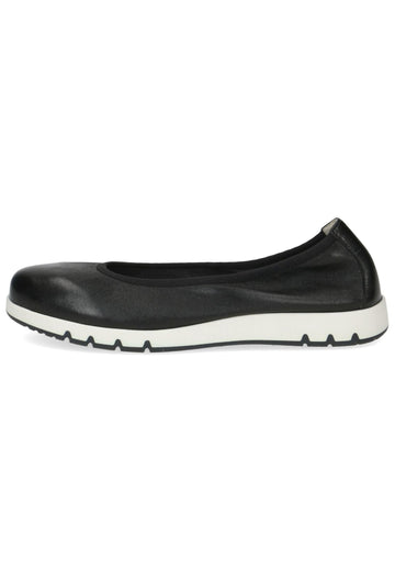 Caprice Ballerinas Leder Schwarz - surf4shoes