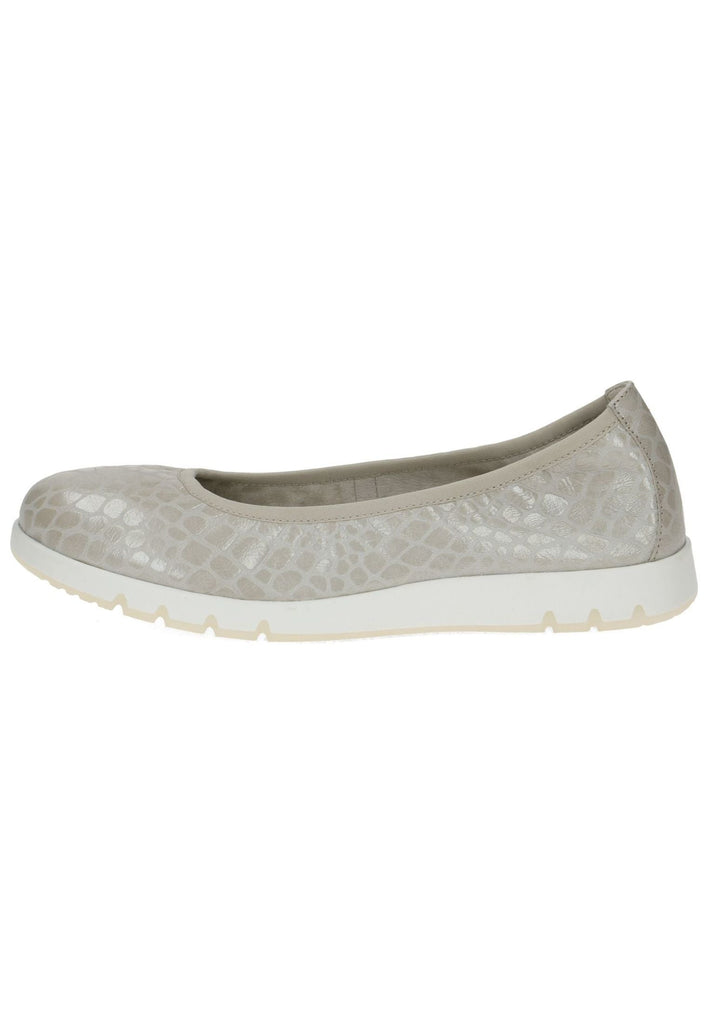 Caprice Ballerinas Leder Grau - surf4shoes