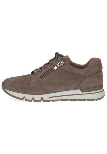 Caprice Sneaker Veloursleder Taupe - surf4shoes