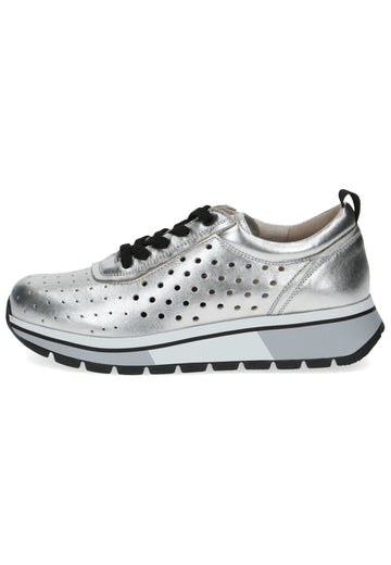 Caprice Sneaker Leder Silber - surf4shoes