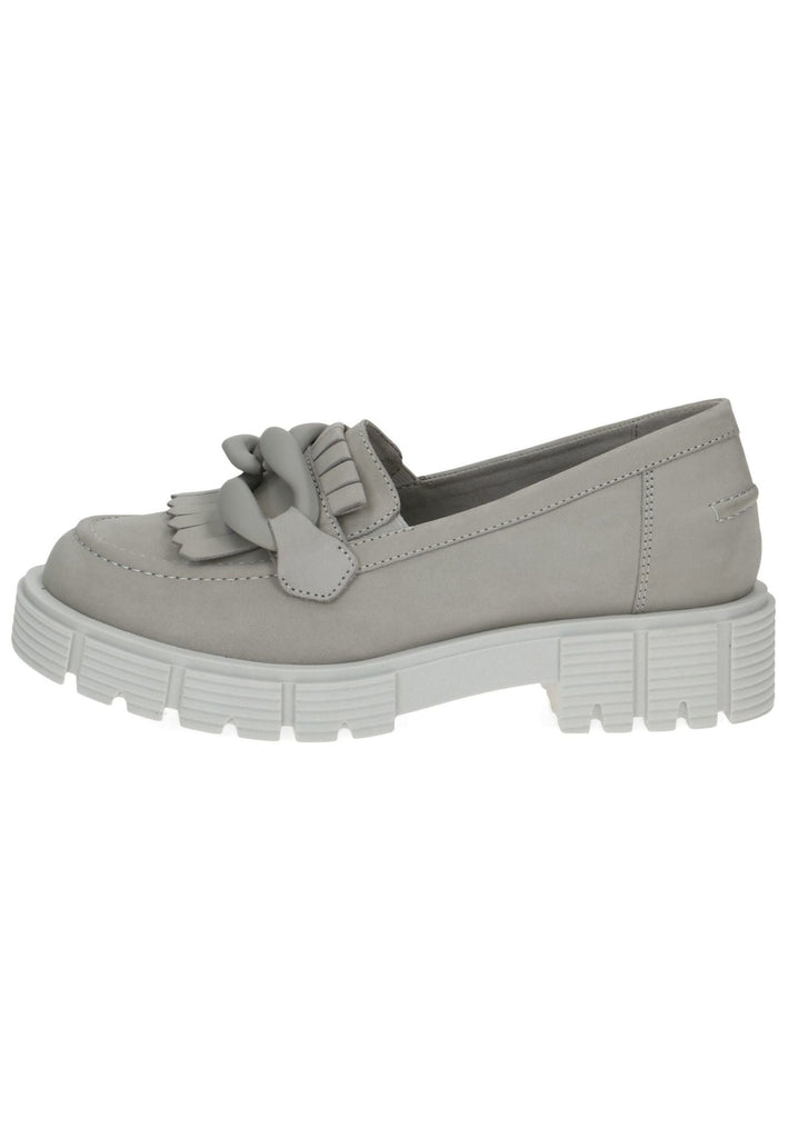 Caprice Slipper Leder Hellgrau - surf4shoes