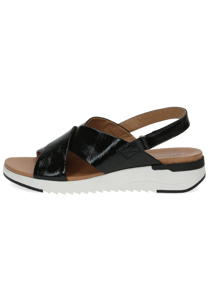 Caprice Sandalen Leder Schwarz - surf4shoes